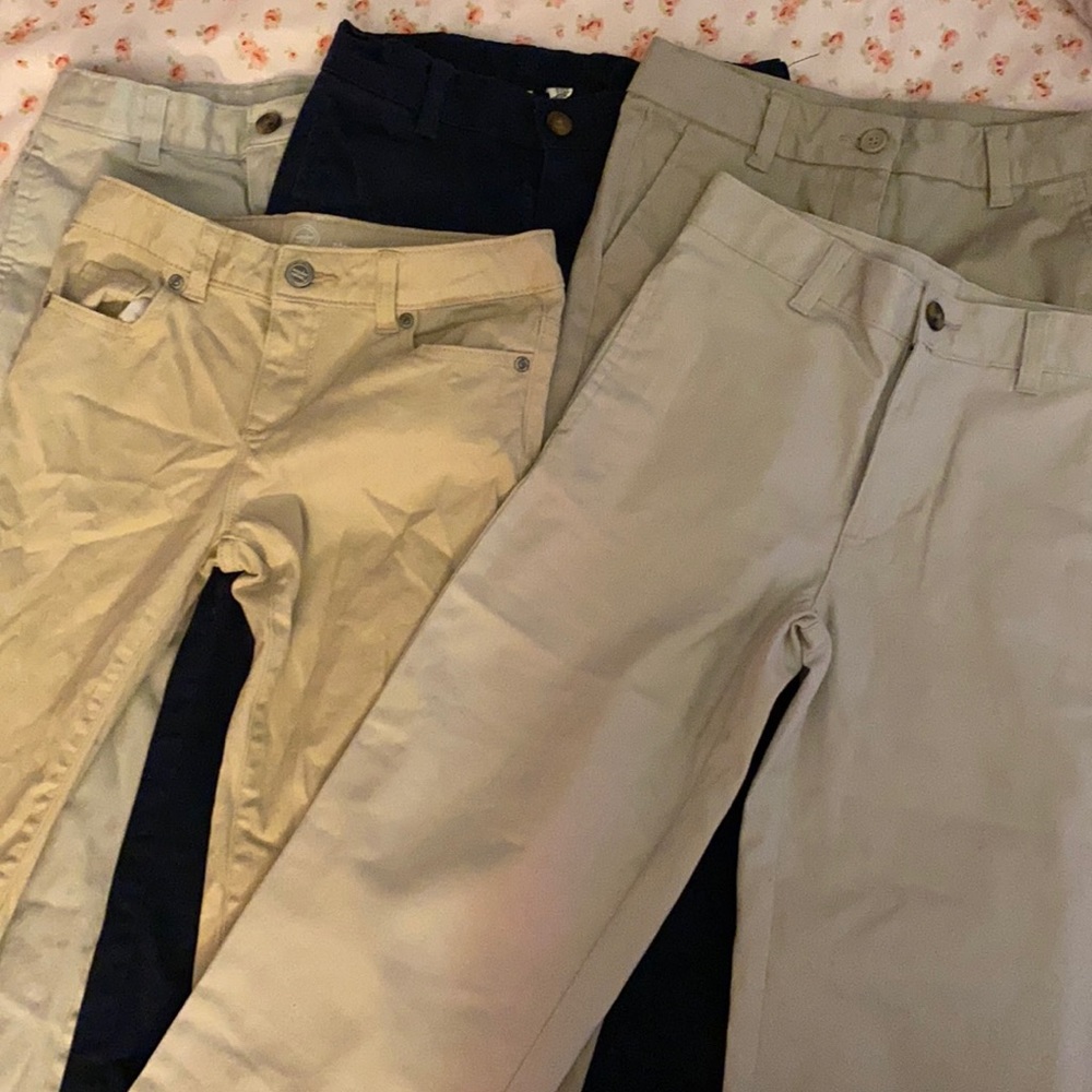 Boys khaki Uniform Pants BUNDLE